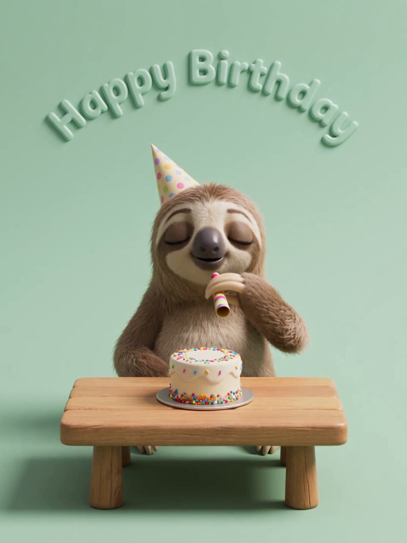Slow-motion sloth